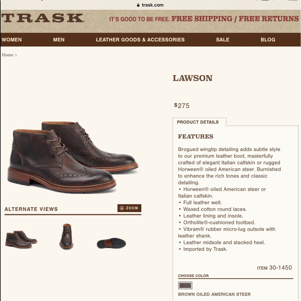 Trask Chukkas